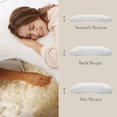 thumbnail image 5 of Memory  Pillows for Sleeping Adjustable Breathable Bed Pillow for Side, , and  Sleepers Washable Pillow Cover   Size 18x34IN, 5 of 7