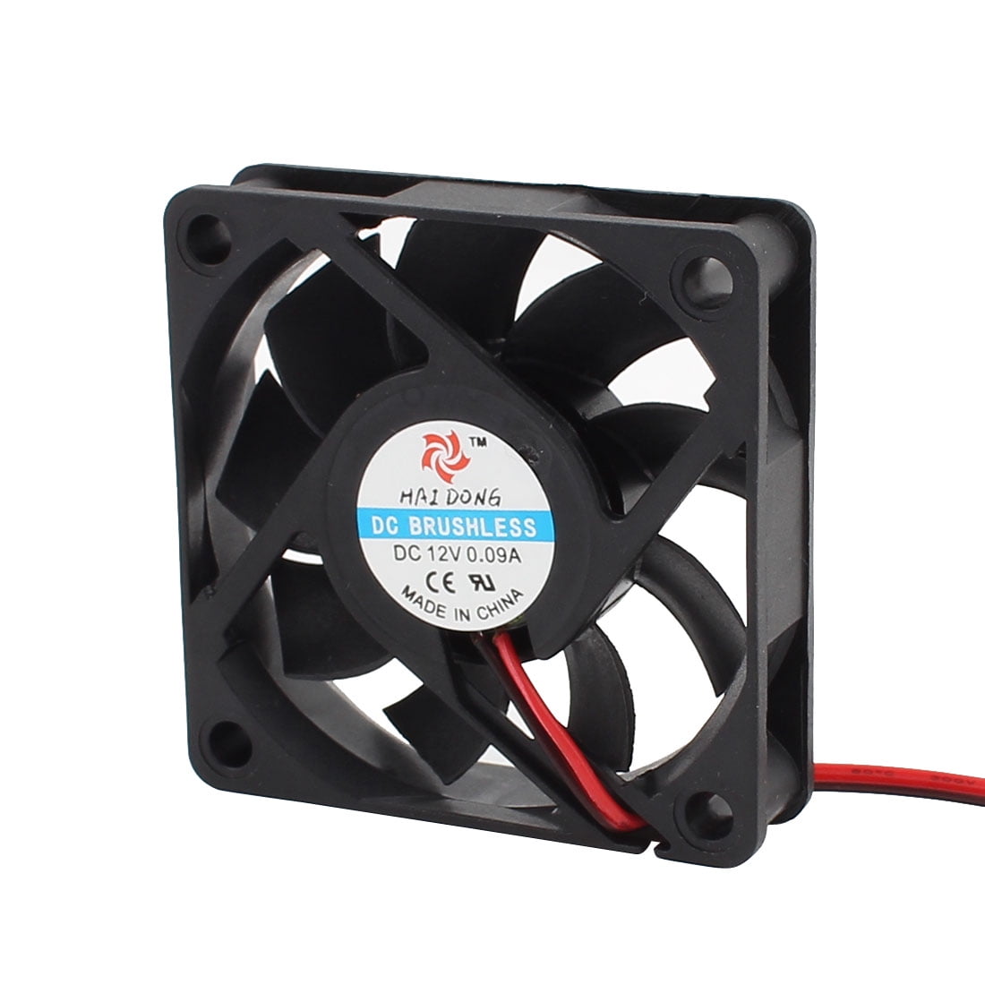 NA DC 24V0.09A 60mmx60mmx15mm PC CPU Computer Cooling Fan with Metal Finger Guard