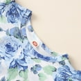 thumbnail image 6 of WIBACKER Toddler and Little Girl Floral Skater Dress Ruffle Sleeve Priness A-line Sundress 1-6 Years, 6 of 6