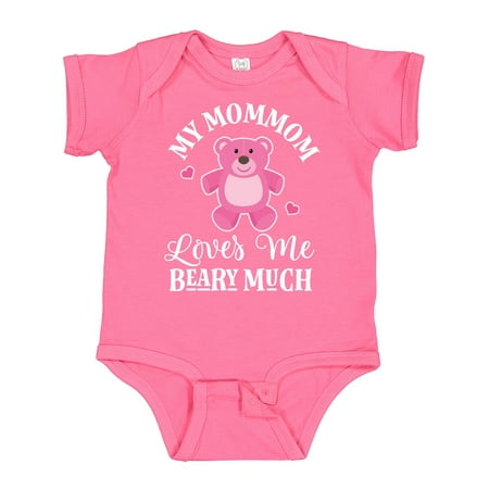 

Inktastic MomMom Loves Me Girls Bear Gift Baby Girl Bodysuit