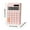Pink, variant on Desk Calculator, Big Buttons Calculator, 12 Digits, Large LCD Display Cute Calculator, Solar and Battery Dual Power Desktop Calculators, Cute and Aesthetic -Green