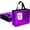Purple, variant on 15  Purple  Bags with Handles, 12.6" x 5" x 11" Large  Party Favor Bags  for Halloween Birthday Wedding Party