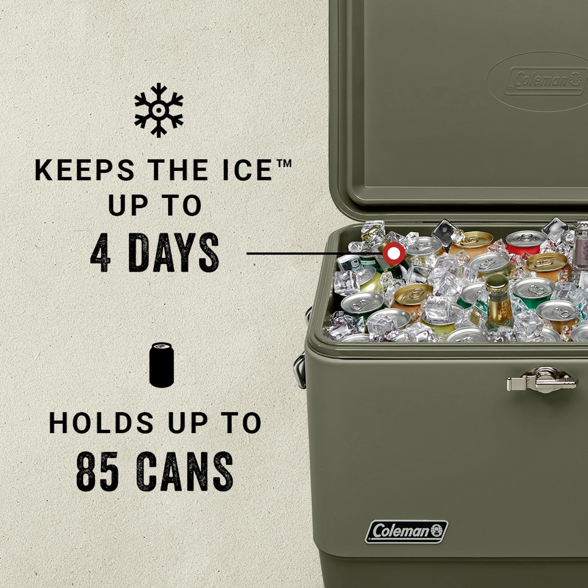 Coleman Reunion™ 54-Quart Steel Belted® Matte Cooler, Sage