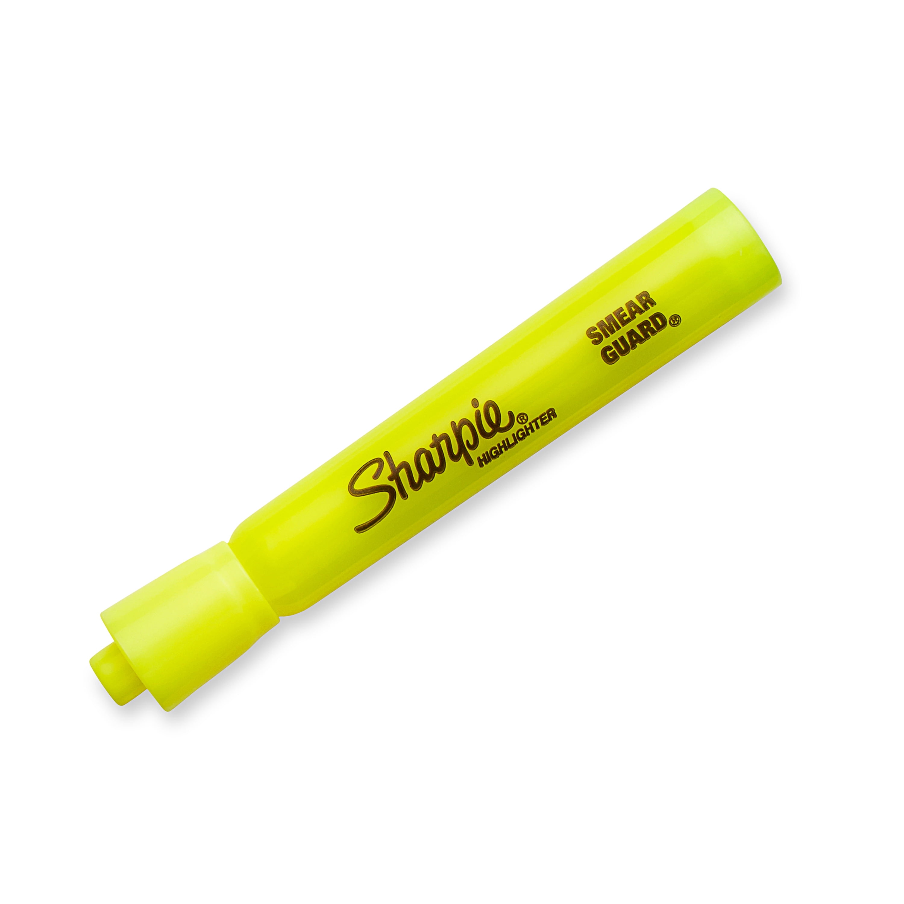 Sharpie SmearGuard Tank Style Highlighters (Fluorescent Yellow) - 36/Pack  (1920938)