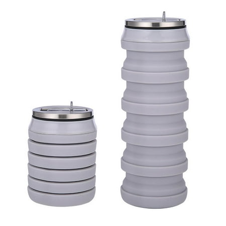 

Water Bottles Dqueduo Silicone Collapsible Water Bottles Portable Foldable Expandable Water Bottle Sports Cups Leak Proof And Reusable For Outdoor Activities Travel 16 Oz Water Bottle on Clearance