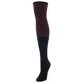 thumbnail image 2 of MeMoi Women's Two Tone Ribbed Wool Over The Knee Socks - Mens - Male, 2 of 4