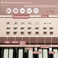 thumbnail image 6 of 37 Key Pink Piano for Kids Music Toys for 12+ Months Girls,10 Demos Keyboard for Kids ,Toy Piano with Microphone for 1 2 3 Year Old Girls Birthday Gifts (Pink), 6 of 11
