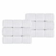 thumbnail image 5 of BNM Napa Zero Twist Cotton Waffle Hand Towel Set of 6, White, 5 of 12