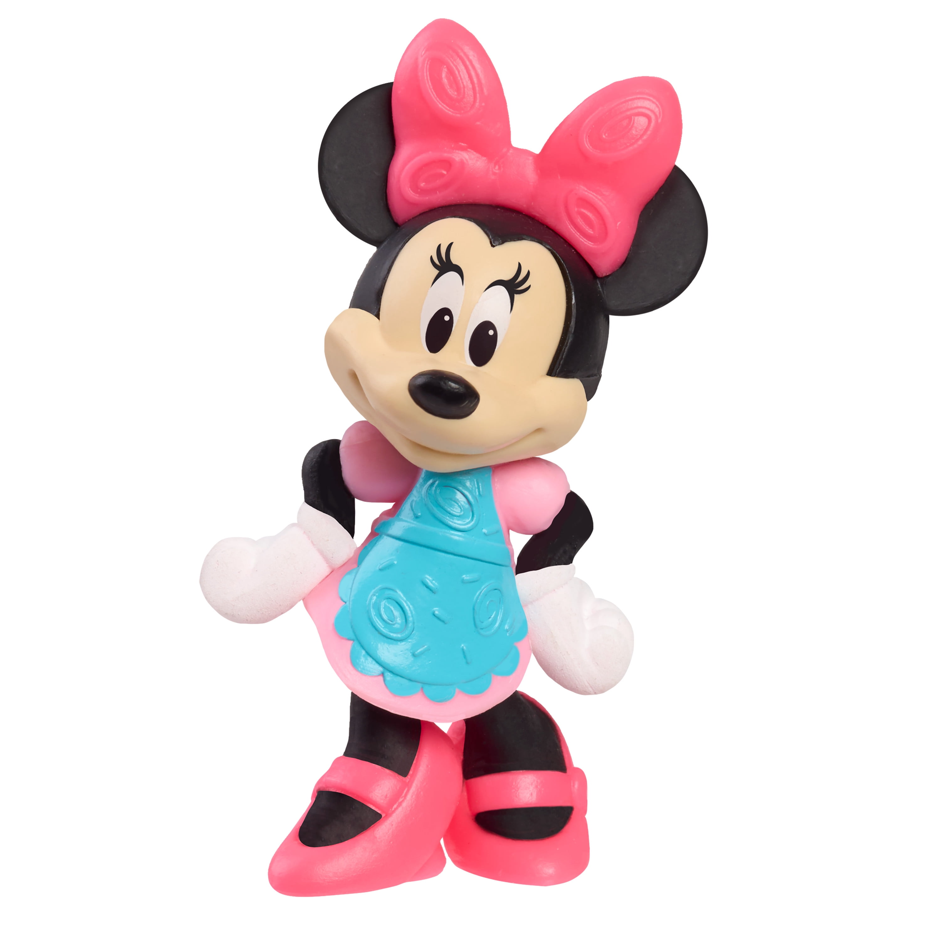 Disney Jr. Minnie Mouse Mini Playset, 7 Piece Figure Set, Collectible Disney Characters, for Girls Ages 3 and up