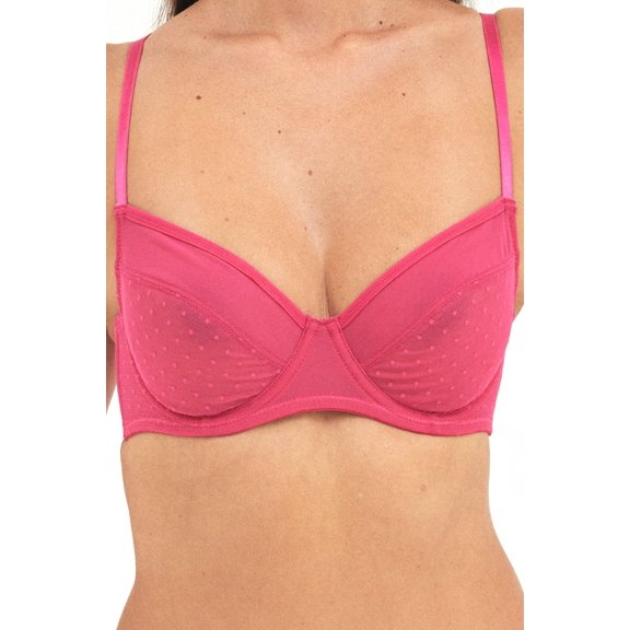 Naomi Spot Mesh Bra