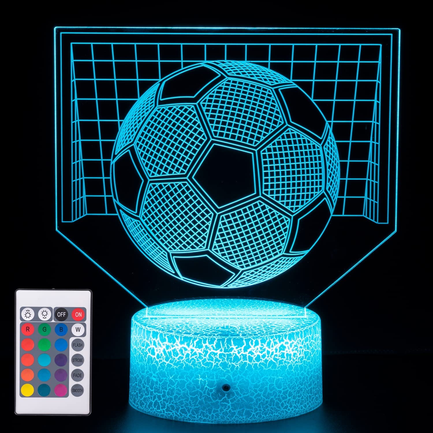 LED Lamp for Kids Details about   3D Night Light Soccer Toys for Boys 7 Colors Touch Table...