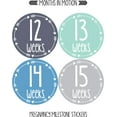 thumbnail image 2 of Months In Motion Pregnancy Weekly Belly Growth Stickers - Week to Week Pregnant Expecting Photo Prop - Maternity Keepsake - Baby Bump - Large Set of 36 Weekly Photo Sticker, 2 of 9