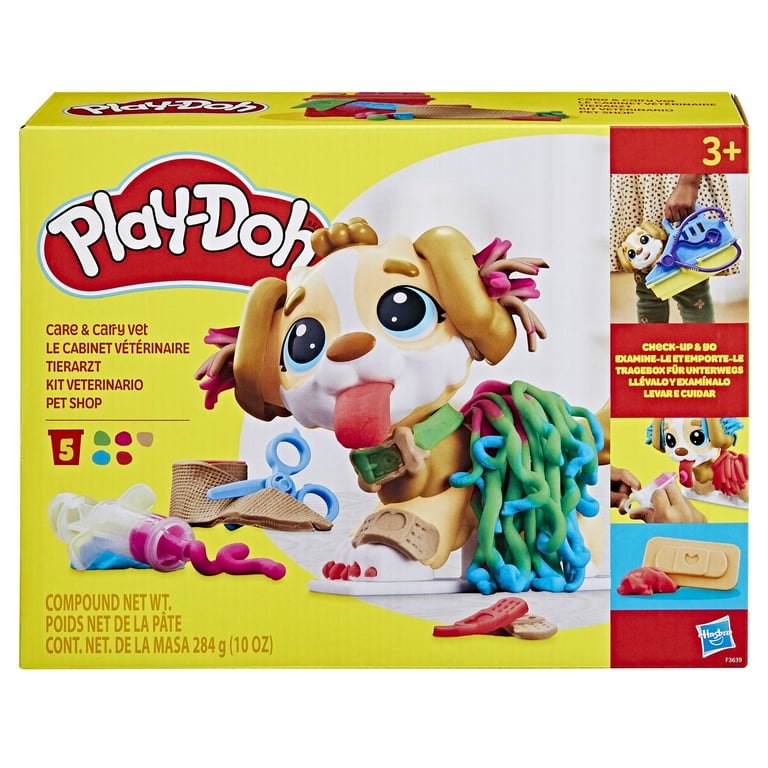 Play-Doh Kids Veterinarian Care 'n Carry Playset with Toy Dog