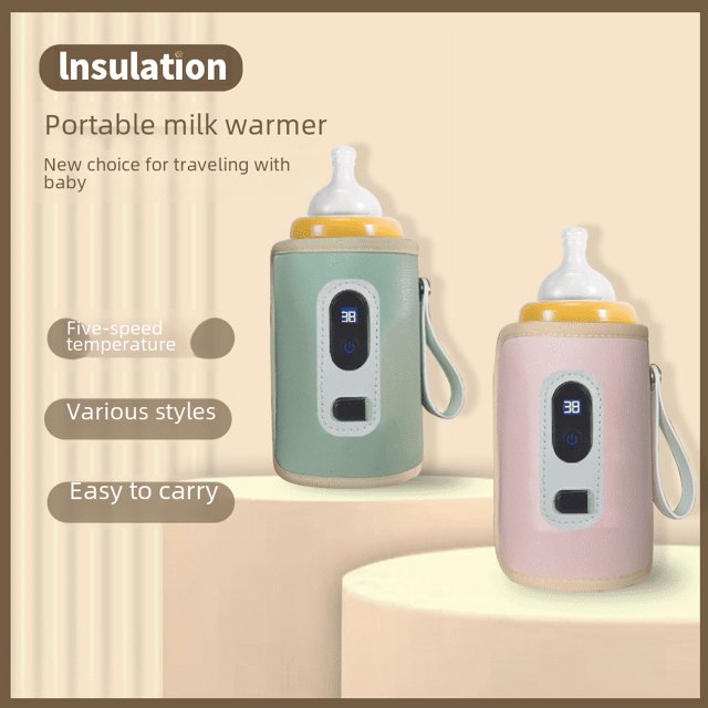 Termo para biberones con calefacción USB portátil y de temperatura constante para bebés