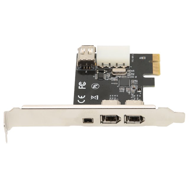 PCIE 1X To 1394A Card, 400Mbps Transmission Plug And Play PCIE Firewire 1394A Card Widely Used For Industry