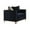 Blue, variant on ACME Phaedra Chair with 2 Pillows in Blue Fabric