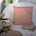 thumbnail image 3 of Animal Art Checkboard Design Fabric Decorative Pillow, 3 of 4