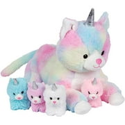 Snugababies Unicorn Kitty Cat Stuffed Animals for Girls Ages 3 4 5 6 7 8 Years; Stuffed Mommy Unicorn Kitty Cat with 4 Baby Unicorns in her Tummy; Toy Unicorn Pillows for Girls…
