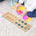 thumbnail image 2 of icolorfuled 1 Set Mancala Board Game Set Portable Travel Game for Family Interaction and Strategic Thinking Development, 2 of 6