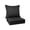 black, variant on ROFIELTY Outdoor Cushion Set, 24 x 24 inches, Waterproof and Fade-Resistant, Patio Furniture Cushions with Removable Covers and Ties,black
