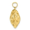 thumbnail image 2 of 14k Gold Diamond-Cut Open Puffed Heart Pendant, 2 of 4