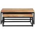 thumbnail image 3 of Mesas de Centro Anidadas vidaXL de Madera Maciza de Acacia 2 pcs, 3 of 9