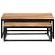 thumbnail image 3 of Mesas de Centro Anidadas vidaXL de Madera Maciza de Acacia 2 pcs, 3 of 9