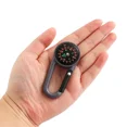 thumbnail image 5 of Outdoor Compass Carabiner Mini Camping Keychain Mountaineering Hiking Backpack Buckle with Compass Survival Children Gifts, 5 of 9