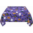 thumbnail image 3 of Halloween Square Tablecloth 60 Inch Pumpkin Ghost Spooky Table Cloth Vintage Halloween Table Cover Fall Tabletop Decoration for Home Kitchen Party Picnic Dinner Inside Outside, 3 of 6