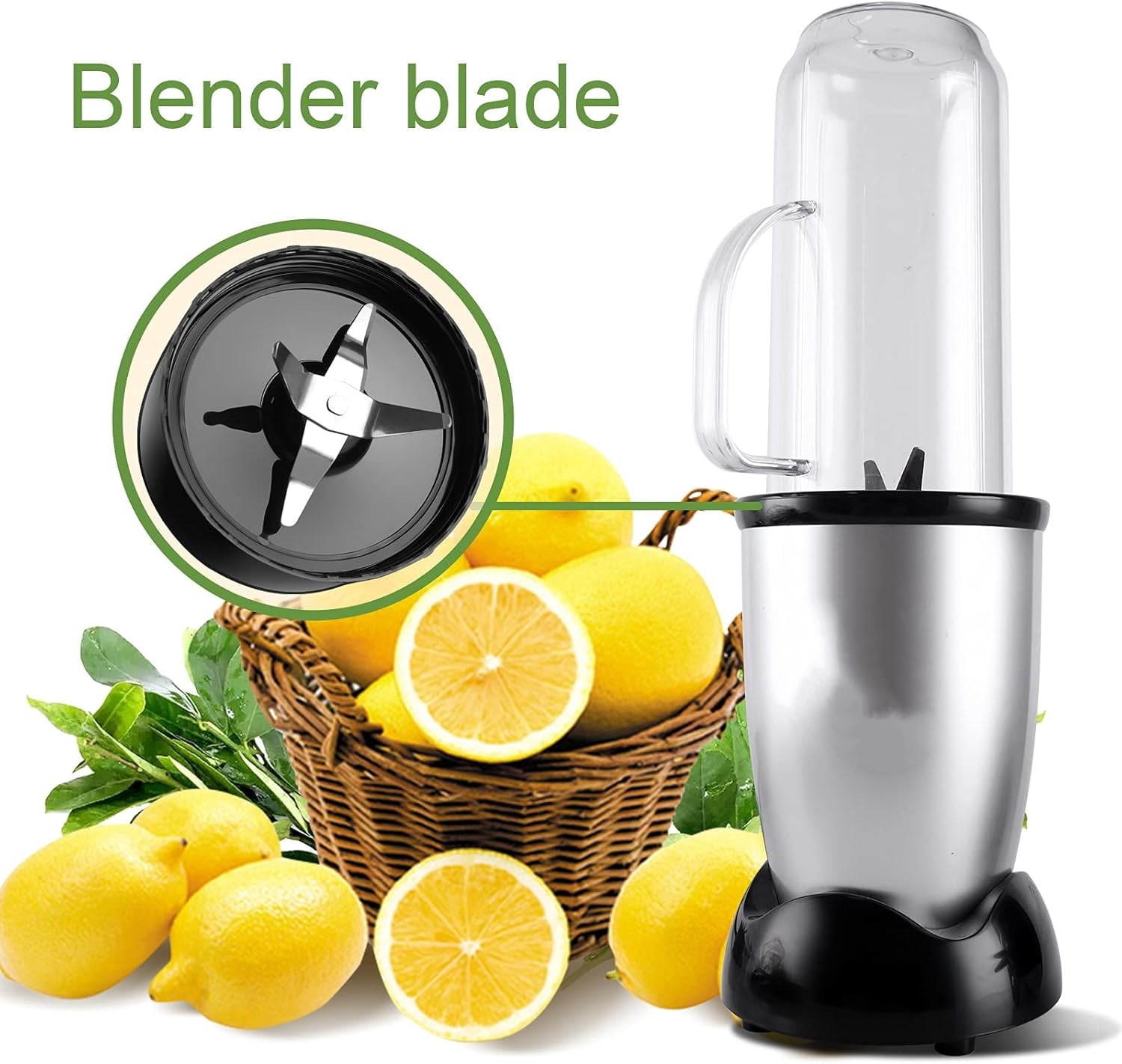 (Pack Of 2)Cross Blade Blender Magic Bullet Replacement Parts,Compatible with Magic Bullet 250W MB1001 Series With Gaskets Replacement Blender Part