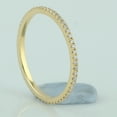 thumbnail image 2 of KIRAN FINE JEWEL Round White CZ Diamond Eternity Ring Yellow Gold Plated 925 Sterling Silver Wedding Band Ring Statement Jewelry Gift For Her, 2 of 5