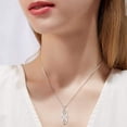thumbnail image 4 of YFN Celtic Knot Necklace Created Opal Pendant Sterling Silver Infinity Love Jewelry, 4 of 10