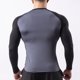 thumbnail image 4 of Blusas y camisas de manga larga con cuello redondo para hombre, estilo casual, a juego, para correr, fitness, de poliéster., 4 of 6