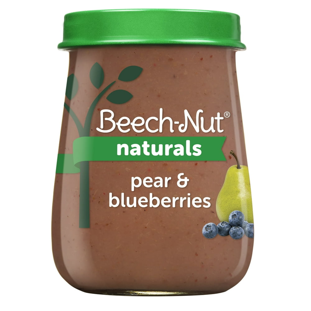 BeechNut Naturals Stage 2, Pear &amp; Blueberries Baby Food