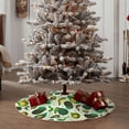thumbnail image 6 of Halloween Christmas Tree Skirt - Green Avocado K 36 Inches Christmas Tree Skirt for Halloween Holiday Indoor Home Christmas Tree Decorations with Three Ribbons, 6 of 7