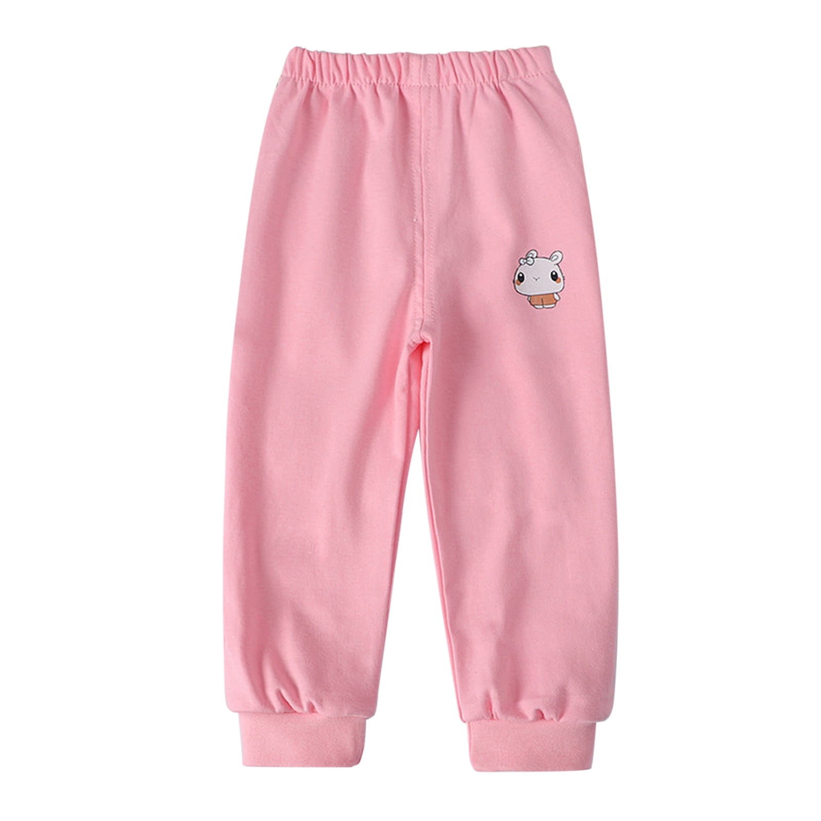 Ruyang Baby Boy's Pull on Jogger Toddler Sweatpants Cotton Kids Cute 𝐂artoon Elastic Waist Sports Pants Unisex Kids