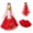 B001- Red, variant on Goose Outfit Set, Princess Decorations, Goose Outfit, Goose Birthday Decorations, 14X12 in 23 Inch Goose Red 2-Piece Princess Tulle Skirt and Headwear for Courtyard Lawn