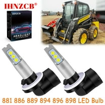IHNZCB for New Holland Skid Steer Tc21d Tc25 Tc25d Tractor / Lawn Mower LED Headlights Bulb High Low Beam 881 889 White,Y49