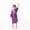 Purple, variant on Kid's Baby Girl's Boys Silky Satin Kimono Robe Solid Color Bathrobe Toddler Cardigan Sleepwear for Spring Autumn 2-11 Years Old