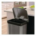 thumbnail image 5 of Step-On Trash Can, 23 gal, Resin, Platinum Metallic | Bundle of 2, 5 of 8