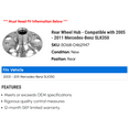 thumbnail image 2 of Rear Wheel Hub - Compatible with 2005 - 2011 Mercedes-Benz SLK350 2006 2007 2008 2009 2010, 2 of 2