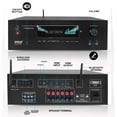thumbnail image 2 of Pyle PT888BTWM 5.2 Channel Bluetooth Audio Receiver Amp w/ 2 Microphones, 2 of 7