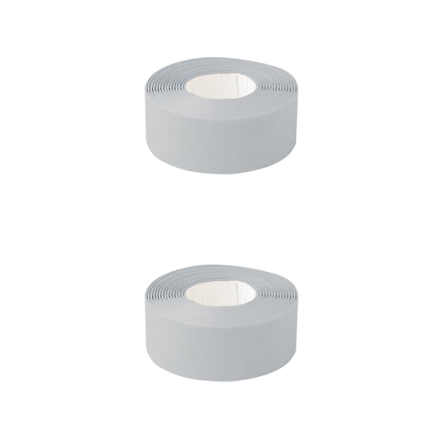 Bewildely 2 uds cinta adhesiva de PVC duradero 1 rollo cocina baño pared sellado cinta Gadgets impermeable a prueba de moho 3,2 m x 3,8 Type1 NO1