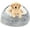 Grey, variant on Calming Dog Beds & Cat Cave Bed with Hooded Cover,Removable Washable Round Beds for Small Medium Pets,Anti-Slip Faux Fur Fluffy Coved Bed for Improved Sleep,Fits up to 15/25 lbs(Leopard Print,M)