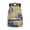 Blue Yellow Ink Splatter, variant on Cute Casual Backpack featuring Ice Skating Penguin - Great for Daily Commute, School and Winter Weekend Getaways