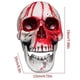 thumbnail image 3 of 2026 Seasonal Holiday Decorations Halloween Props Blood Red Skull Simulation Skull Model Eye Socket With Light Human Skull Horror Scene Decoration Sup, 3 of 5
