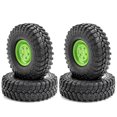 thumbnail image 1 of Car Tires with Wheel Rims Replacement for 110 -4 Axial SCX10 90046 90047 CC10Car, 1 of 6