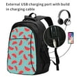 thumbnail image 2 of Balery Watermelon Print USB Charging Backpack for Men and Women - Water-Resistant, Anti-Theft Laptop Backpack with USB Port for Travel, Work, School, and College, 2 of 7
