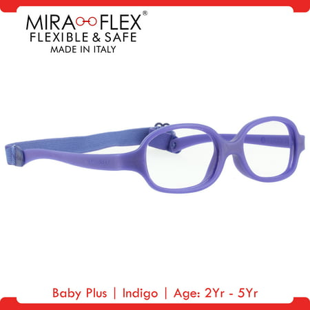 Miraflex: Baby Plus Unbreakable Kids Eyeglass Frames | 39/14 - Indigo | Age: 2Yr -