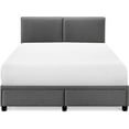 thumbnail image 4 of Finch Maxwell Storage Bed with Adjustable Height Headboard King Size Dark Gray, 4 of 10